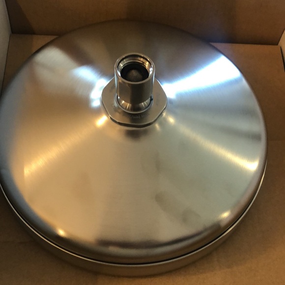 NEW-Kohler 8” Traditional Round Rain Showerhead brushed nickel - Picture 2 of 4